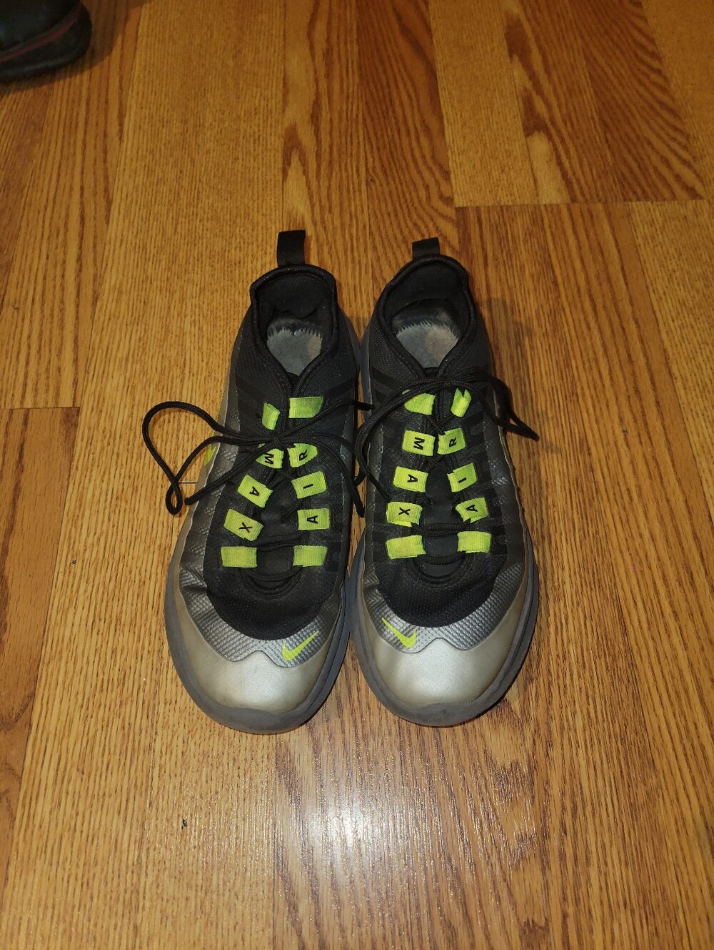 Men's Black and Neon Green Athletic Shoes - Nike Air Max